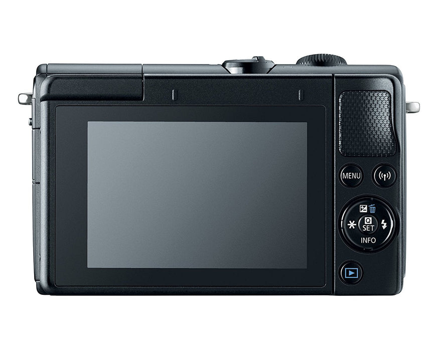 Canon EOS M100 Mirrorless Digital Camera with 15-45mm Lens (Black) | Flexible Tripod | UV Protection Filter | Professional Case | Card Reader