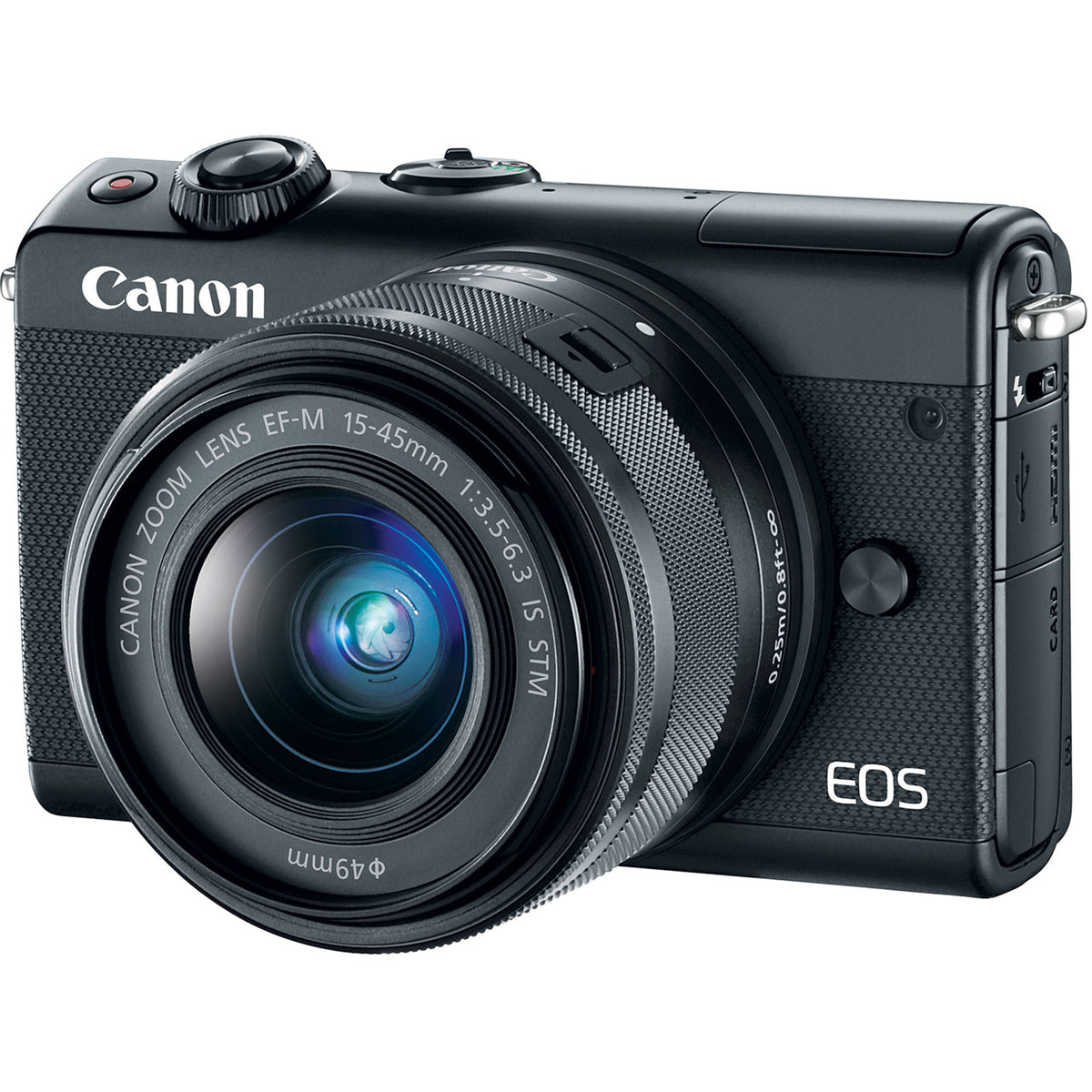 Canon EOS M100 Mirrorless Digital Camera with 15-45mm Lens (Black