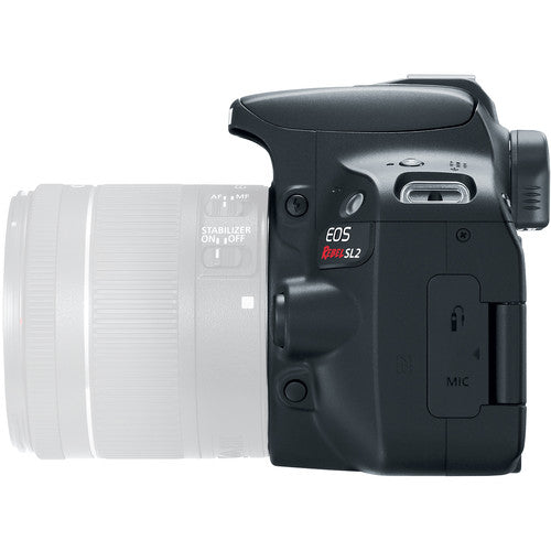 Canon EOS Rebel SL2/250D/SL3 DSLR Camera 18-55mm IS STM Flash EXT BAT 1yr Warranty