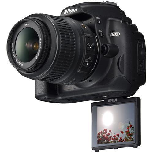 Nikon D5000/D5600 Digital SLR Camera Kit with 18-55mm VR Lens | Sandisk 16GB Starter Bundle