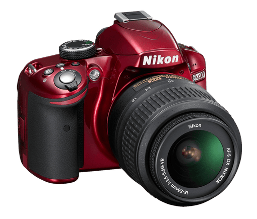 Nikon D3200/D3500 DSLR With AF-S DX NIKKOR 18-55mm 3.5-5.6G VR Lens (Red)