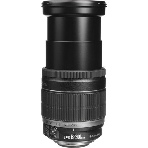 Canon EF-S 18-200mm f/3.5-5.6 Is Lens+ Soft Lens Hood+ Filter Kit+ Accessory Kit
