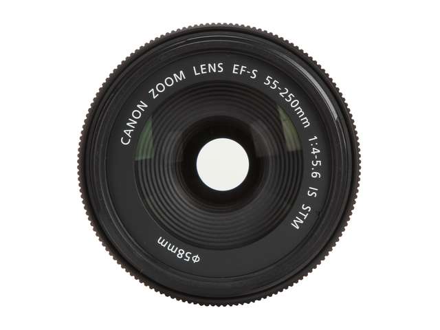 Canon EF-S 55-250mm f/4-5.6 IS STM Lens Zoom Lens with Tripod 3 Filters Hood Kit for EOS 70D, Rebel T3, T3i, T4i, T5, T5i, SL1 DSLR Cameras
