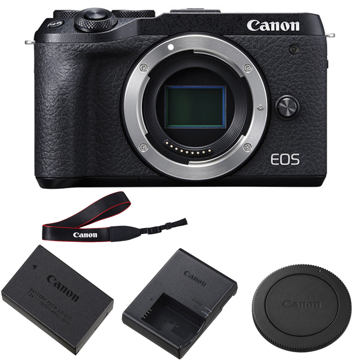 Canon EOS M6 Mark II Mirrorless Digital Camera (Black, Body Only