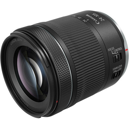 Canon RF 24-105mm f/4-7.1 IS STM Lens with Sandisk 128GB & Additional Accessories
