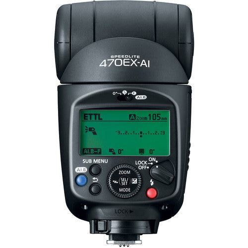 Canon Speedlite 470EX-AI Hot-Shoe Flash with Bounce Function And Acc Bundle