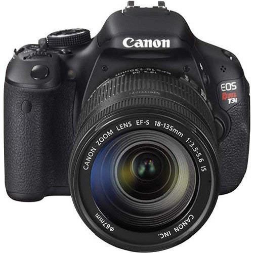 Canon EOS Rebel T3i DSLR Camera with EF-S 18-135mm f/3.5-5.6 IS Lens & 24GB Memory Card | Spider Tripod | Backpack & More Bundle