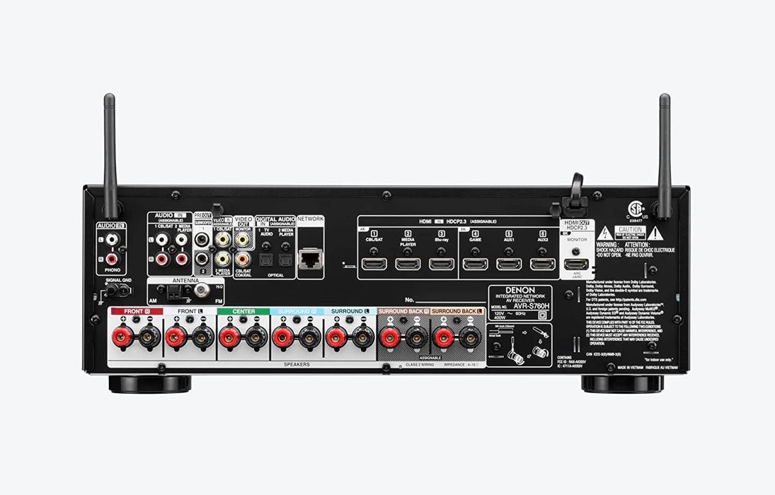 Denon AVR-S760H 7.2-Channel 8K AV Receiver