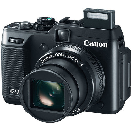 Canon PowerShot G1 X Digital Camera (Black) With Dual Battery Accessory Bundle