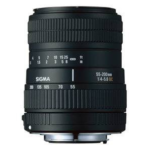 Sigma 55-200mm f/4-5.6 DC Lens f/Pentax