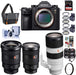 Sony Alpha a9 Mirrorless Digital Camera, Full Frame - Bundle with FE 24-70mm f/2.8 GM (G Master) Lens, FE 16-35mm f/2.8 GM, FE 70-200mm f/2.8 GM OSS, and Accessory Bundle