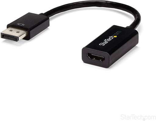 StarTech DisplayPort 1.2 to HDMI Adapter - 4K 30Hz - Active Audio Video Converter for DP Laptop Computers and HDMI Monitor Displays