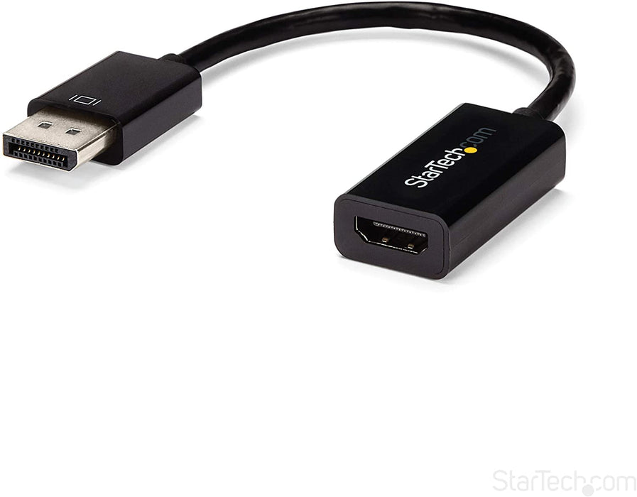 StarTech DisplayPort 1.2 to HDMI Adapter - 4K 30Hz - Active Audio Video Converter for DP Laptop Computers and HDMI Monitor Displays