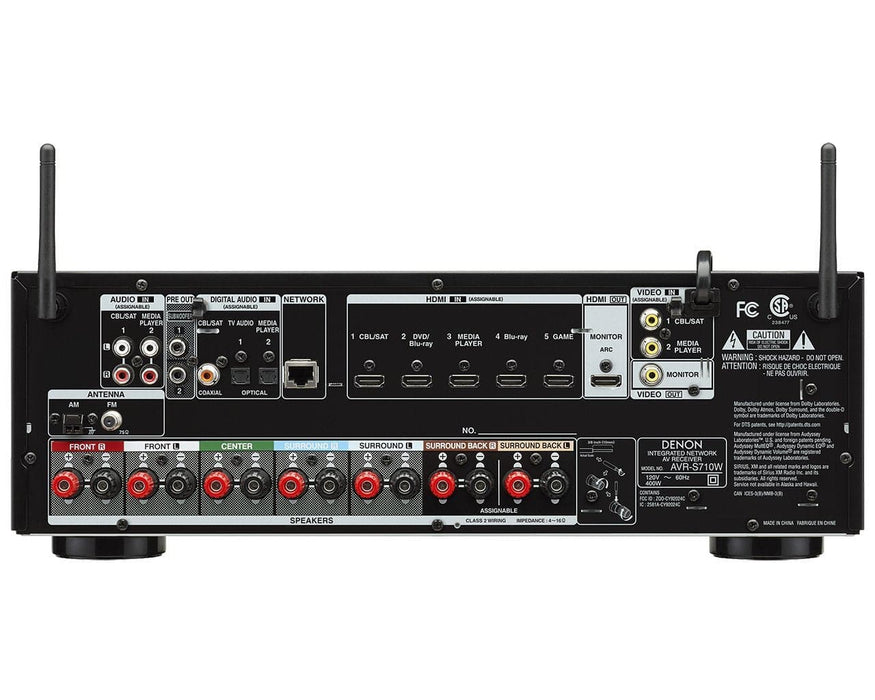 Denon AVR-S710W 7.2-Channel Network AV Receiver (Black)