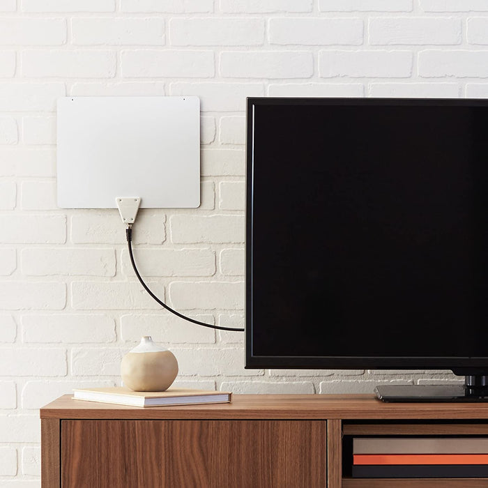 AmazonBasics Ultra Thin Indoor TV Antenna - 35 Mile Range
