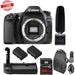 Canon EOS 80D DSLR Camera (Body Only) + Tascam DR-10SG Audio Recorder &amp; Microphone Kit