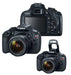 Canon EOS Rebel T5/2000D/4000D DSLR Camera with EF-S 18-55mm IS II Lens