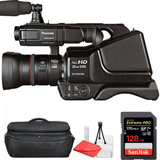 Panasonic AG-AC8PJ/HC-MDH3 AVCCAM HD Shoulder-Mount Camcorder Starter Bundle