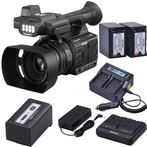 Panasonic AG-AC30 Full HD Camcorder with 2x Batteries & Dual Charger Starter Kit USA