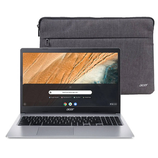 Acer 315 15.6" HD Chromebook - Intel Celeron N4000 1.1GHz - 4GB RAM 32GB eMMC - Chrome OS - Protective Sleeve - CB315-3H-C2C3