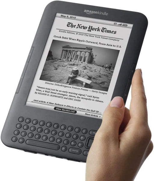 Amazon Kindle Keyboard, Wi-Fi, 6" E Ink Display - Includes Special (X001E2XAWJ) - RFB