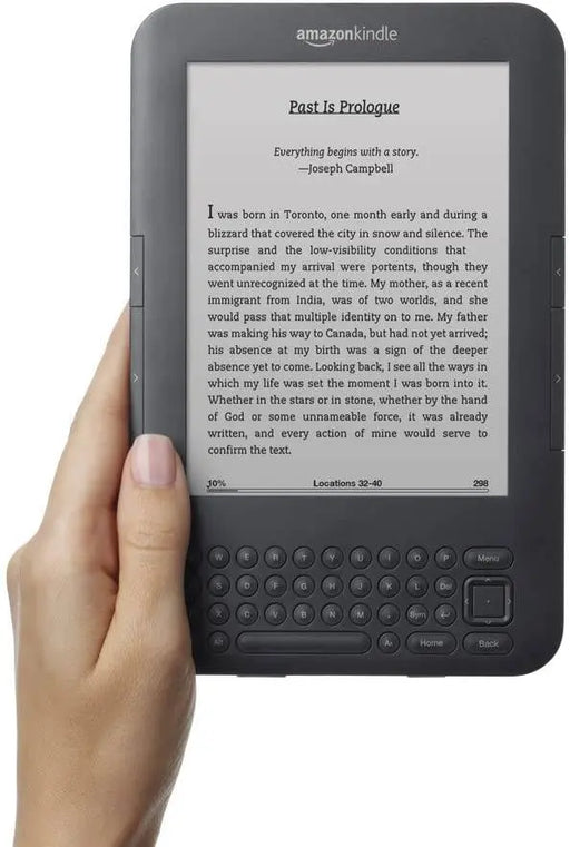Amazon Kindle Keyboard, Wi-Fi, 6" E Ink Display - Includes Special (X001E2XAWJ) - RFB
