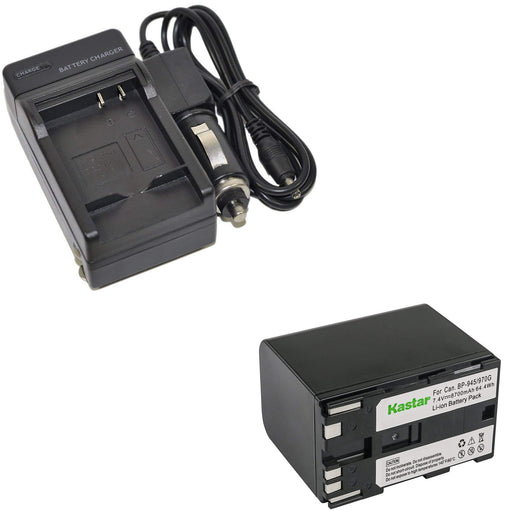 BP-911 Battery Charger & Battery for Canon BP-970G, BP-975 and Canon EOS C100, EOS C100 Mark II, EOS C300, EOS C300 PL, EOS C500, EOS C500 PL, GL2, XF100, XF105, XF200, XF205, XF300, XF305, XH A1S, XH G1S, XL H1A, XL H1S, XL2
