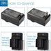 NJA 2X BP-828 Batteries and Charger for Canon VIXIA HF XA HFS HFG &amp; HFM Cameras &amp; Camcorders
