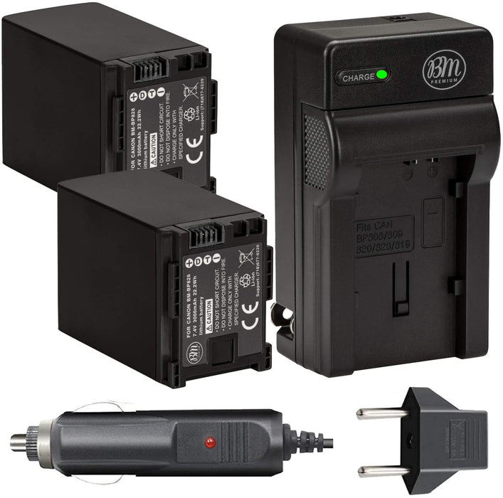 NJA 2X BP-828 Batteries and Charger for Canon VIXIA HF XA HFS HFG &amp; HFM Cameras &amp; Camcorders
