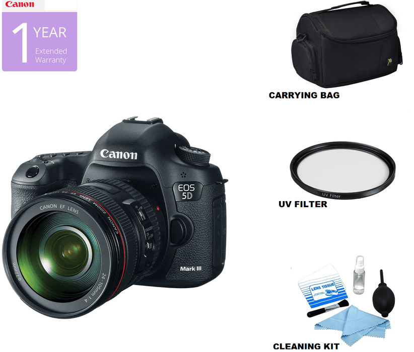 Canon EOS 5D Mark III / IV DSLR Camera with 24-105mm Lens