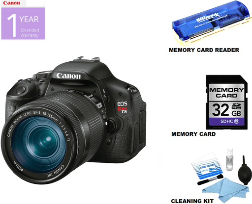 Canon EOS Rebel T3i DSLR Camera with Canon 18-135mm IS Lens USA