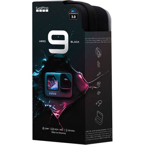 GoPro HERO9 Black with Waterproof Housing + Glass Screen Protector + Silicone Case + Carrying Case + Lens Caps + Color Correction Filters