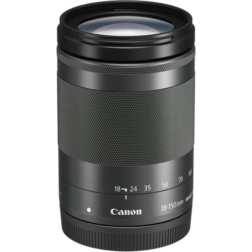 Canon EF-M 18-150mm f/3.5-6.3 IS STM Lens WITH Complete Lens Filter Accessory Kit