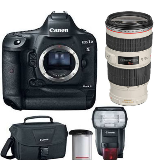 Canon EOS-1D X Mark II Digital SLR Camera with Canon EF 70-200mm f/4L IS USM Bundle