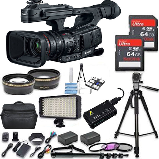 Canon XF705 4K 1" Sensor XF-HEVC H.265 Pro Camcorder NTSC/PAL with 128GB Essential Bundle