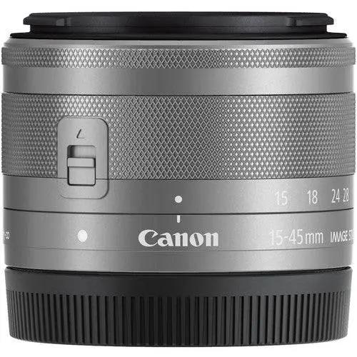Canon EF-M 15-45mm f/3.5-6.3 IS STM Lens (Silver)