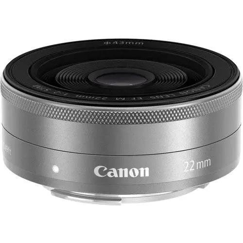 Canon EF-M 22mm f/2 STM Lens (Silver)