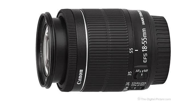 Canon EF-S 18-55mm f/3.5-5.6 IS STM Standard Zoom Lens Bundle+ 32GB SD Card + UV Filter + Cleaning Kit- For Canon T2 DSLR