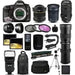 Canon EOS 5D Mark III / IV DSLR Camera with 70-300mm is USM 6.5mm Fisheye 24-105mm STM 420-1600mm Case 128GB Bundle