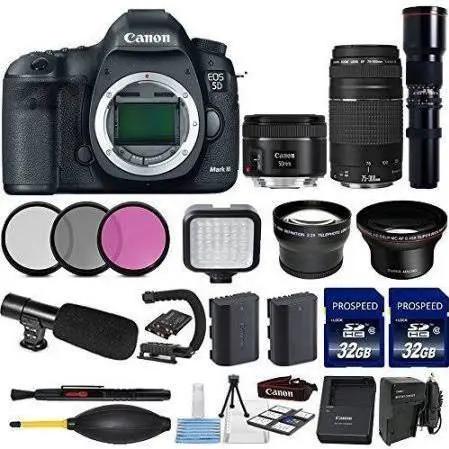 Canon EOS 5D Mark III / IV 22.3 MP Full Frame CMOS with Canon EF 50mm f/1.8 STM Lens
