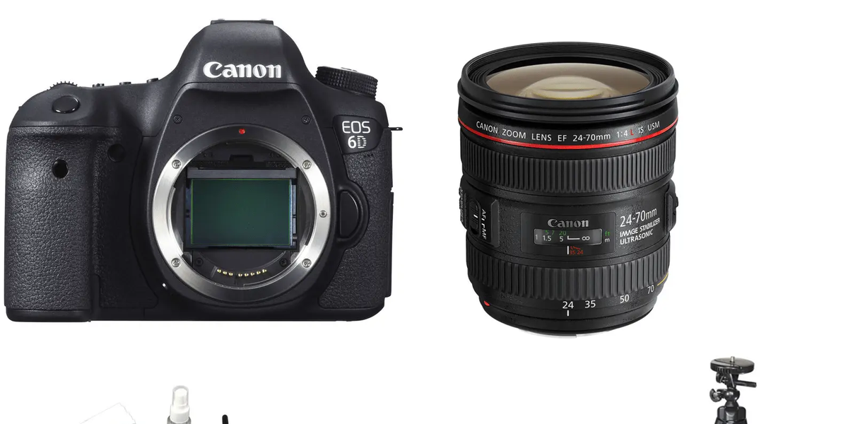 IAnbAnflg Canon EOS 6D + 24-70mm F4 Canon EOS 6D DSLR Camera w