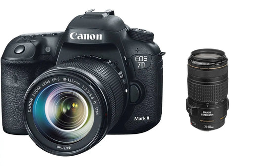 Canon EOS 7D Mark II DSLR Camera with 18-135mm and 70-300mm Lenses Kit