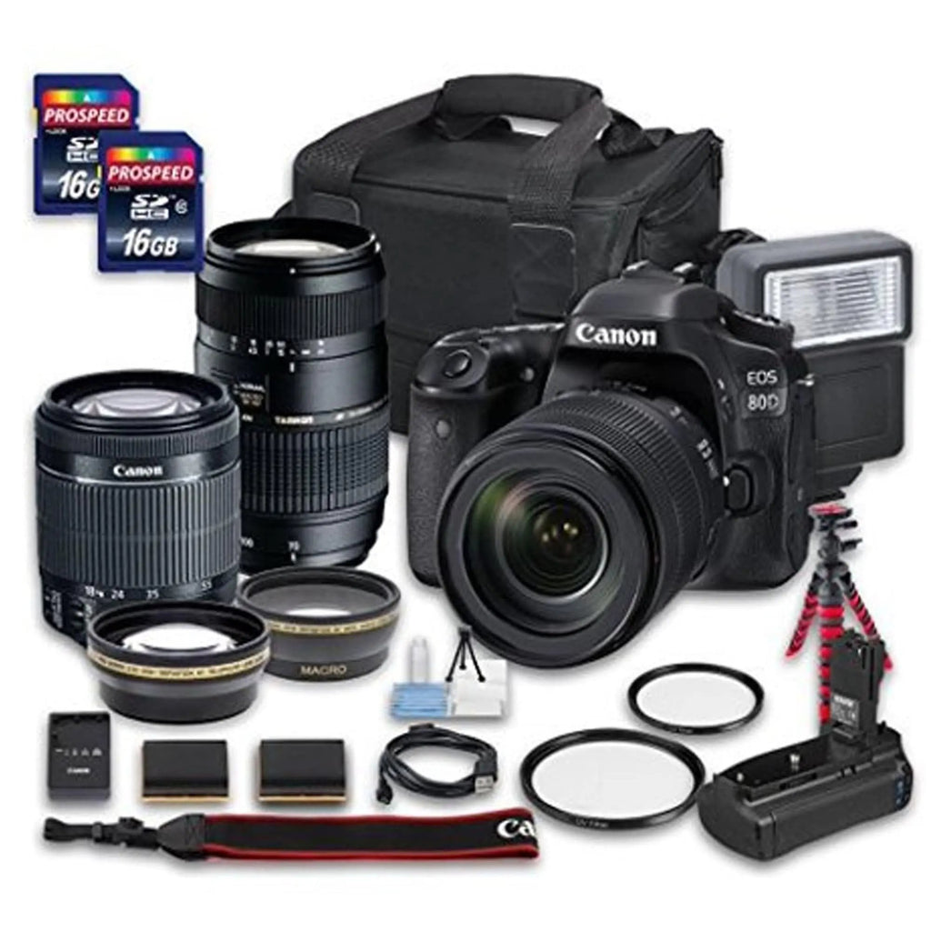 Canon EOS 80D DSLR Camera w/ Canon EF-S 18-55mm f/3.5-5.6 IS STM 