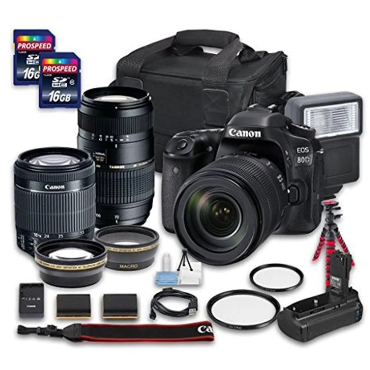 Canon EOS 80D DSLR Camera w/ Canon EF-S 18-55mm f/3.5-5.6 IS STM