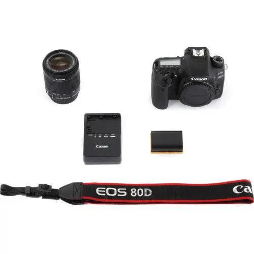 Canon EOS 80D DSLR Camera with 18-55mm IS Lens USA bundle