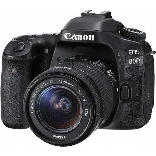 Canon EOS 80D DSLR Camera with 18-55mm IS Lens USA bundle