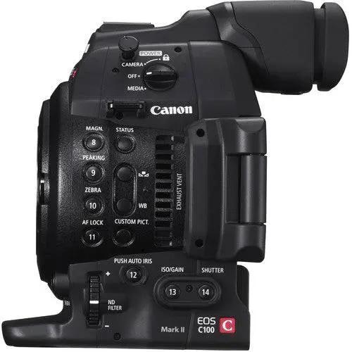 Canon EOS C100 Mark II with Dual Pixel CMOS AF & EF 24-105mm f/4L IS II USM Zoom Lens Kit