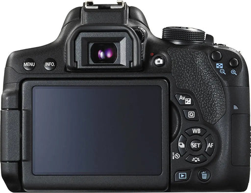 Canon EOS Rebel T6i/800D DSLR Camera with 18-55mm | 2x Sandisk 32GB Memory Cards | Backpack | Flash | Tripod &amp; More Bundle