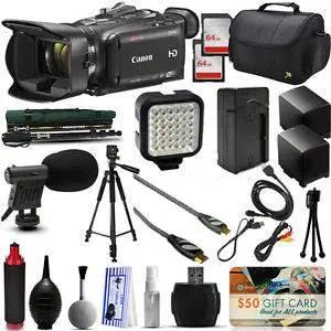 Canon XA30 HD Professional Video Camcorder + 128GB + Tripod + Monopod + Battery