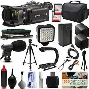 Canon XA35 HD Professional Video Camcorder + 128GB + Tripod + Monopod + Battery